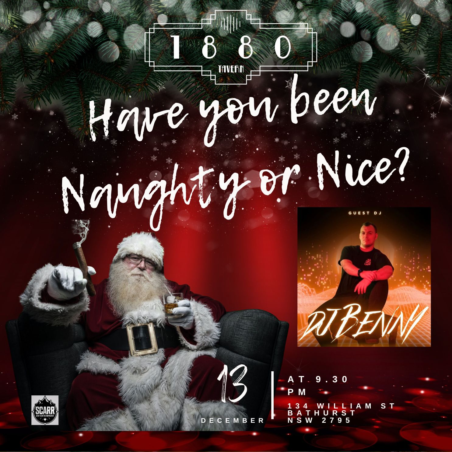 1880 Christmas Party Instagram Post